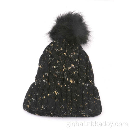 ADULT INSULATION BEANIE HAT BLACK WINTER ADULT INSULATION BEANIE HAT Factory